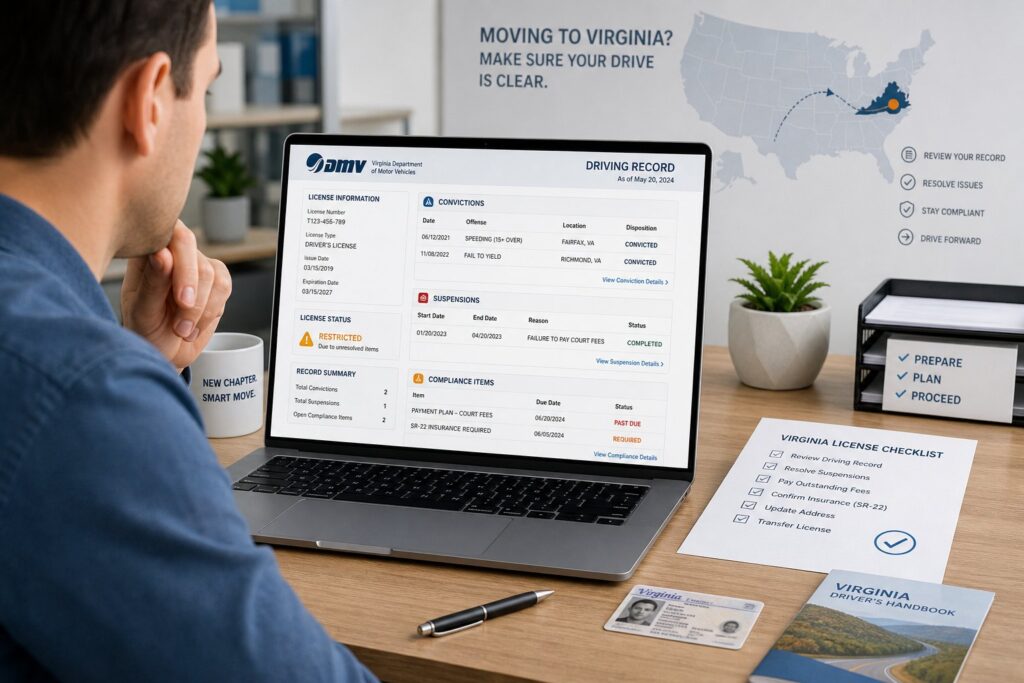 Blog Articles 9 What Happens to Your Virginia Driving Points If You Move Out of State?