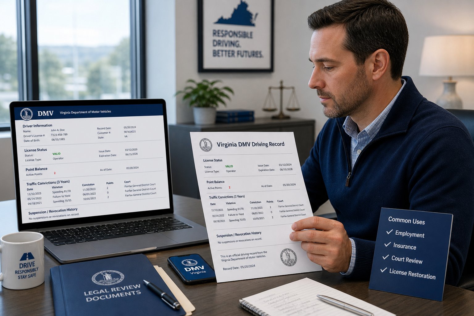 Your Virginia Driving Record: Types, Contents, and How to Read It 1 Your Virginia Driving Record: Types, Contents, and How to Read It visual summary.
