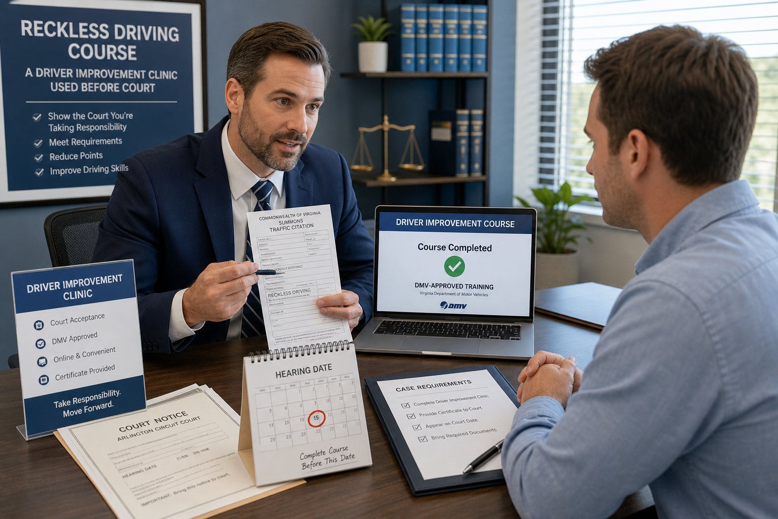 Virginia Reckless Driving and Driver Improvement Clinics: What to Know 1 Virginia Reckless Driving and Driver Improvement Clinics: What to Know