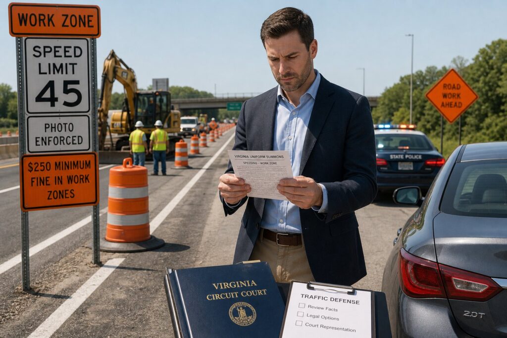 Blog Articles 4 Virginia Work Zone and School Zone Speeding Tickets: Higher Fines