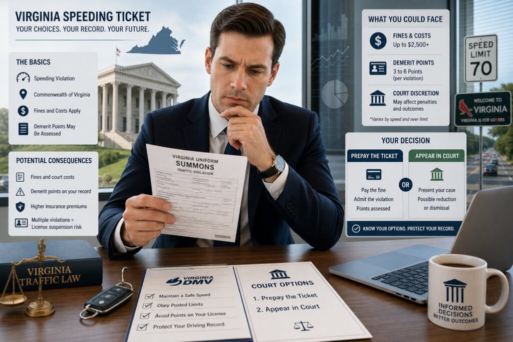 Blog Articles 10 Virginia Speeding Ticket: Costs, Points, and What Happens Next