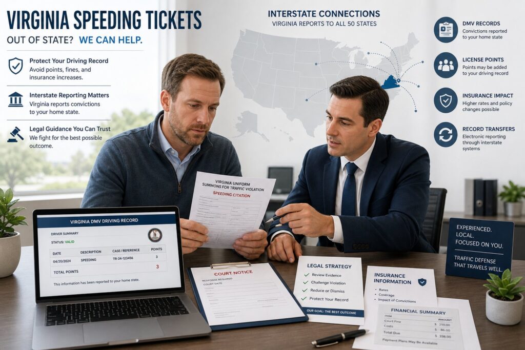 Blog Articles 8 Virginia Speeding Ticket from Out of State: What Happens to Your License
